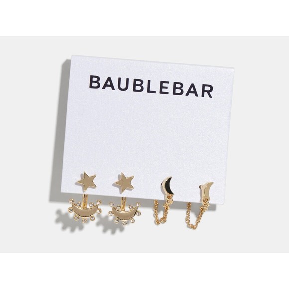 Baublebar Cosmic Couple Earring Set Limited Edition Ipsy Exclusive - Picture 1 of 5